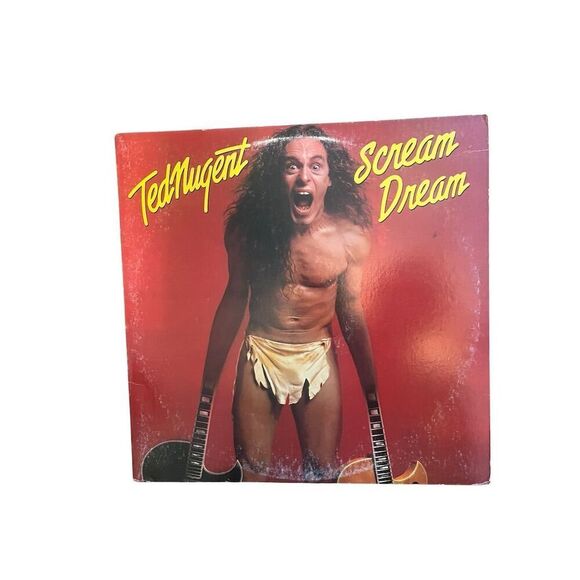Ted Nugent Scream Dream LP 1980 Classic Rock Vinyl Record 12" VG - Picture 2 of 6